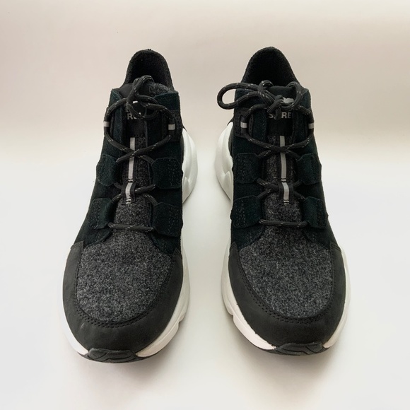 Sorel Kinetic Caribou Black Suede Boot Sneakers Waterproof Leather Winter Boot 8 - Picture 13 of 16